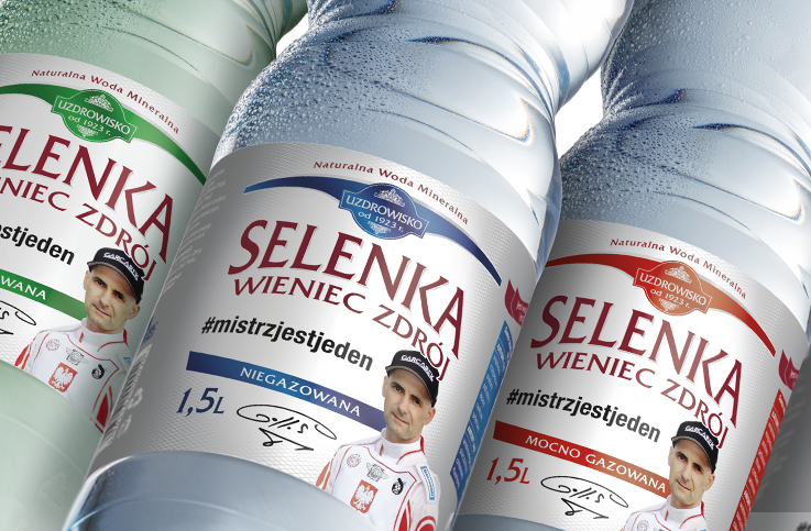 Rebranding etykiet Selenka Wieniec Zdrój – Tomasz Gollob